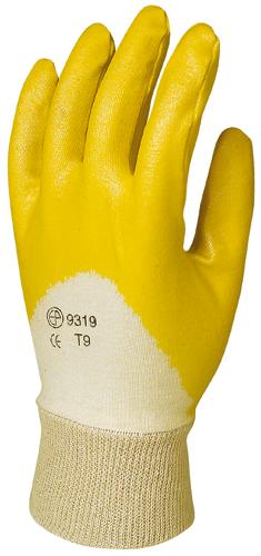 Safety gloves dipped yellow T-11 9321