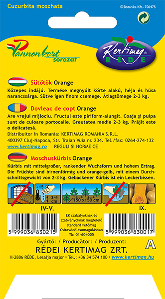 Sütőtök Orange 1g