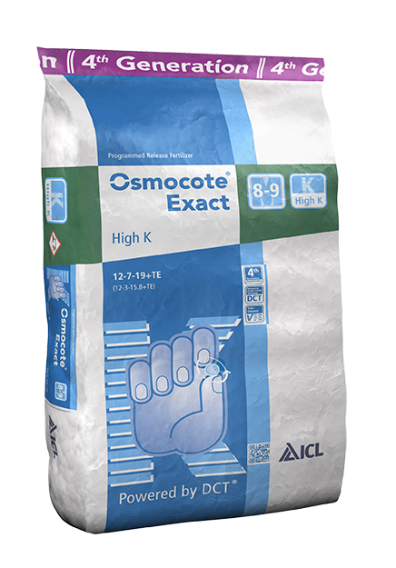 Osmocote Exact DCT Standard 8-9 hó Káliumos  12-07-19  25 kg