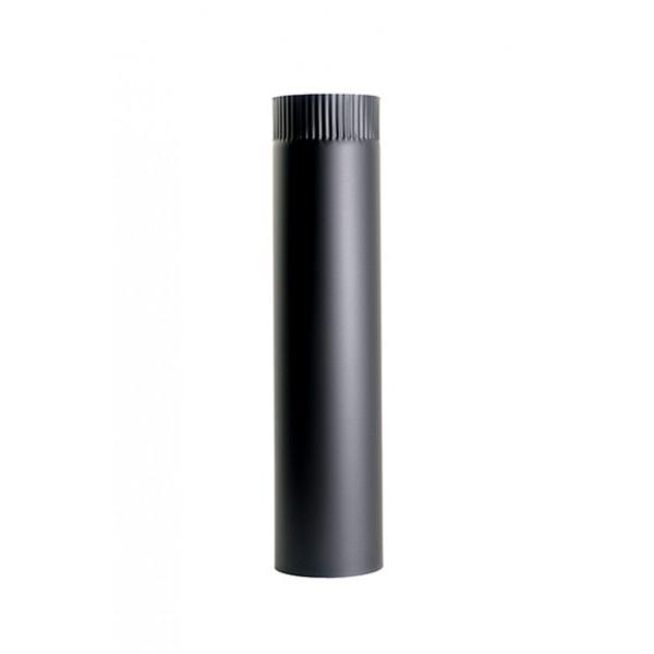 Smoke tube with thick wall (1.8 mm) black, 500 mm diameter: 200 mm