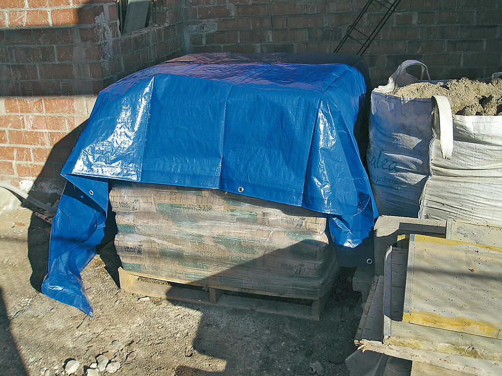 Tarpaulin Protex 5x8 m 120g/m2 blue