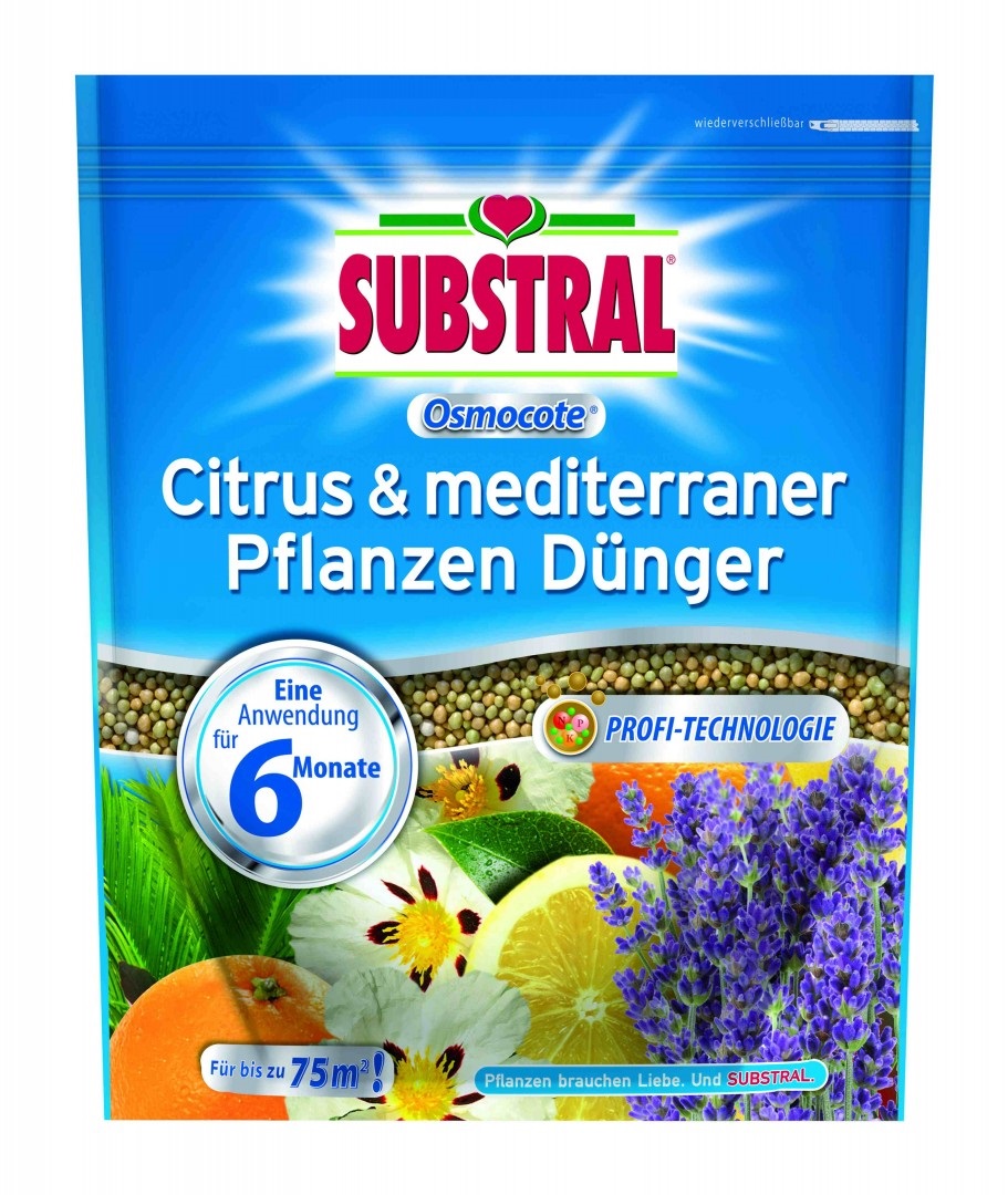 Substral Osmocote hosszú hatástartamú trágya leanderekhez, citrusokhoz, mediterrán növényekhez 1,5kg