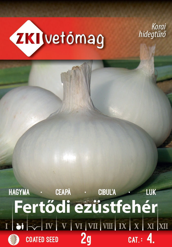 Pearl onion (white onion) Fertődi silver white 2g ZKI