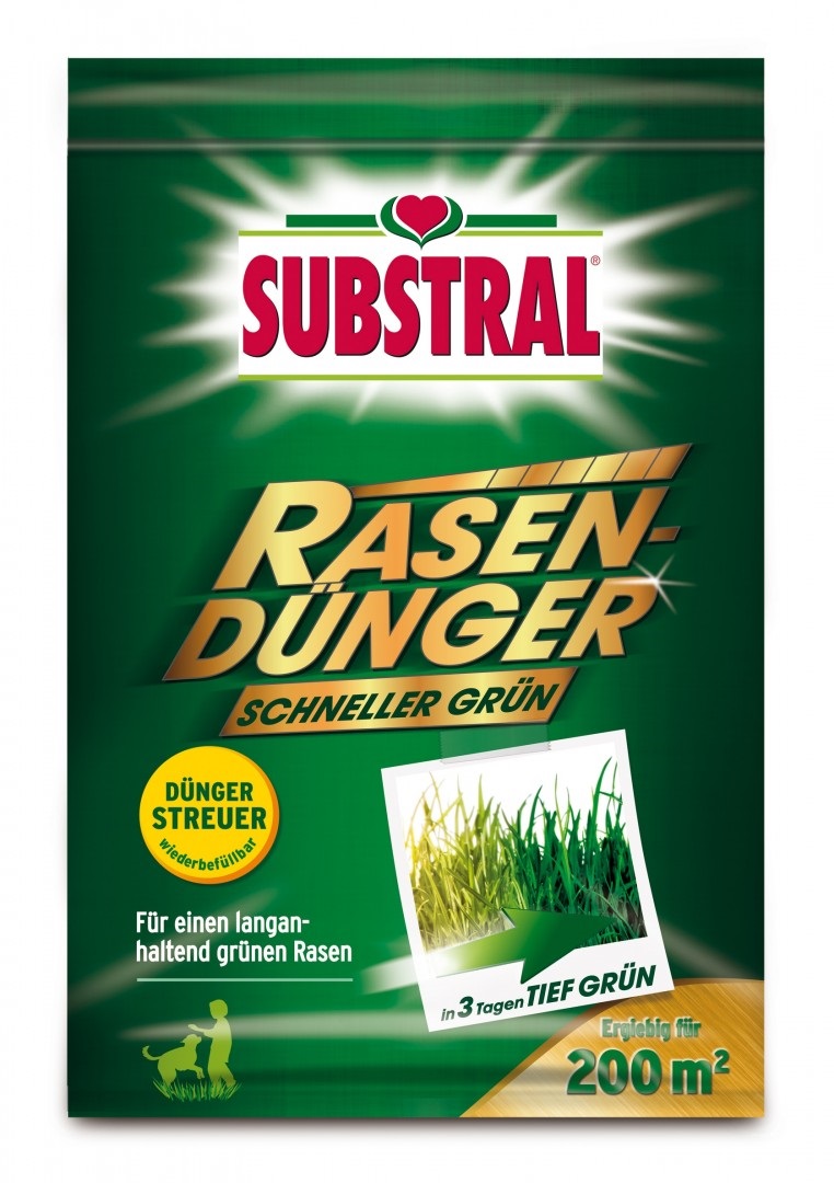 Substral lightning fast greening lawn fertilizer refill 7 kg