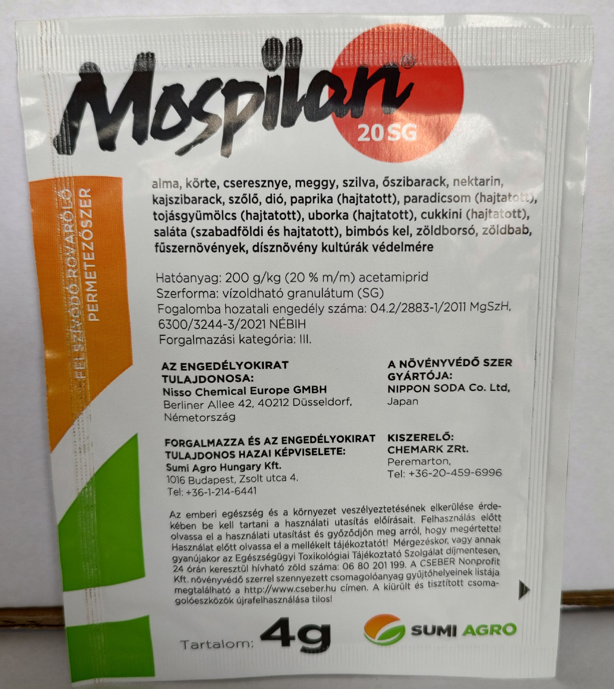 Mospilan 20 SG 4 g