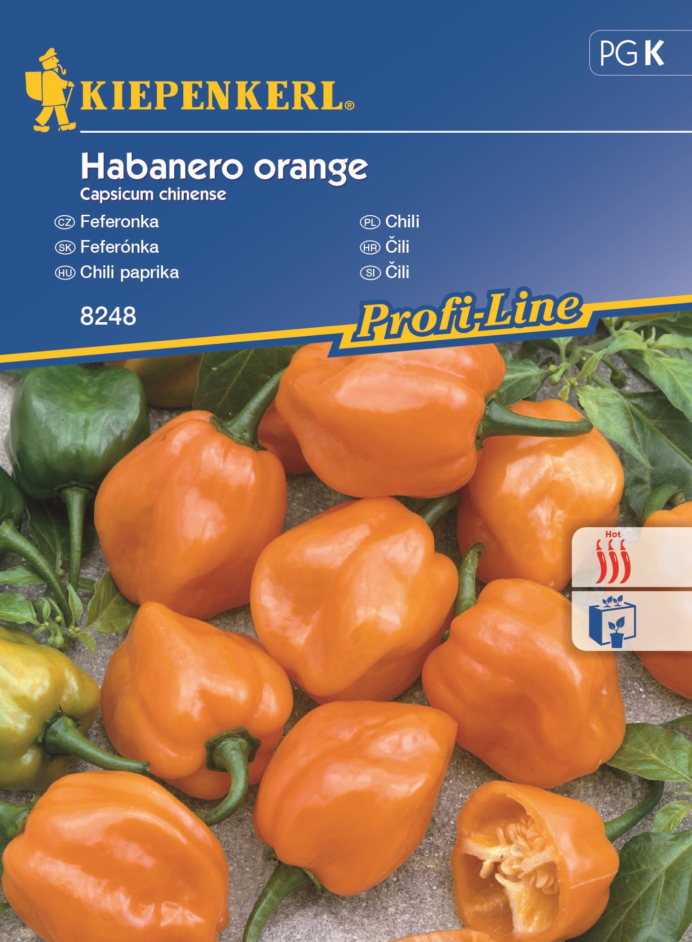 Chilli pepper Habanero orange min. 14 seeds Kiepenkerl