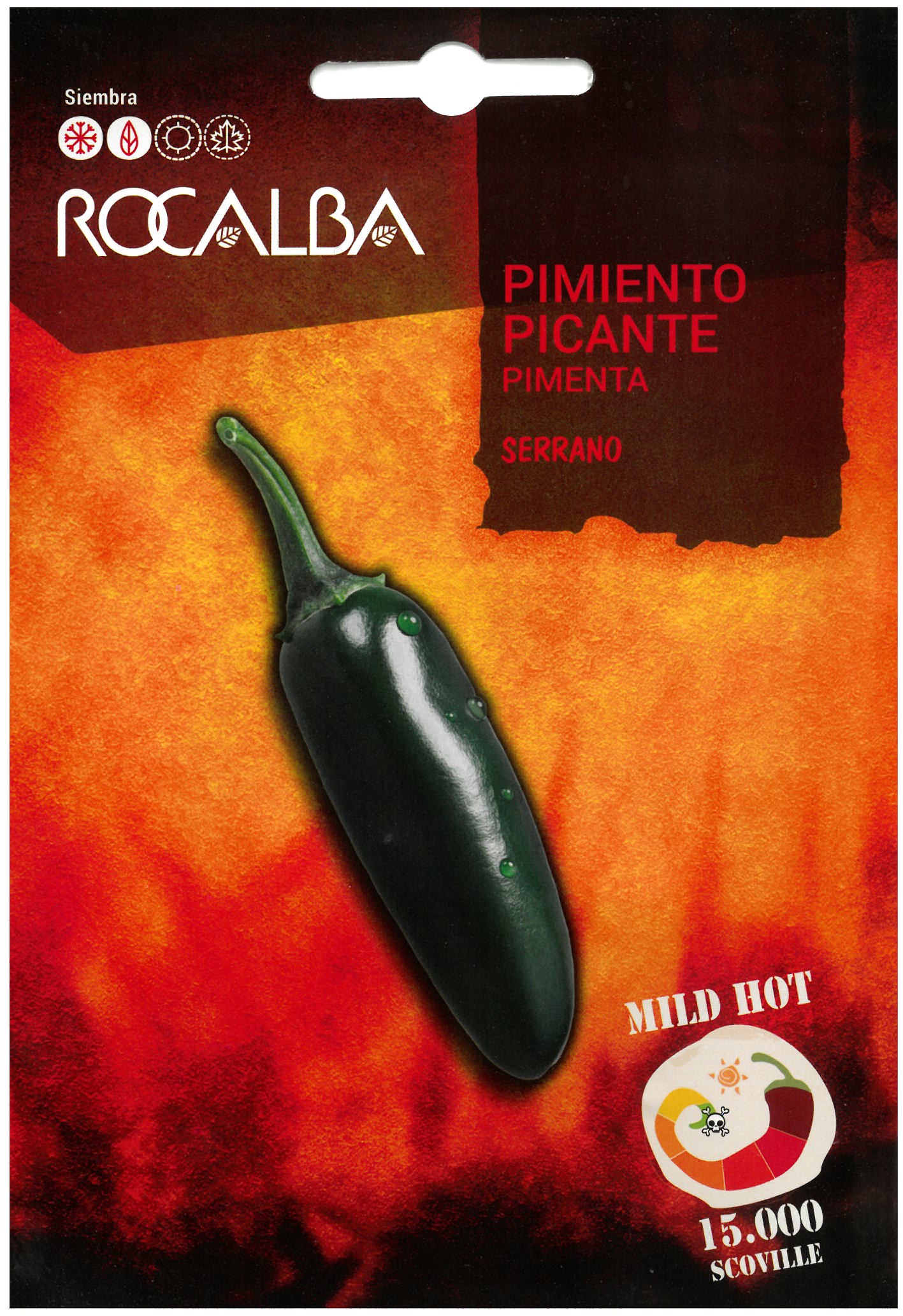 Chilli pepper Serrano Rocalba 0,5 g