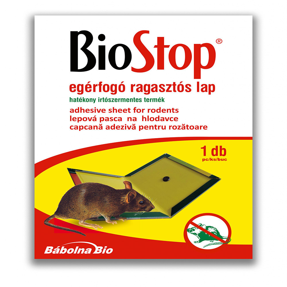 Biostop mouse trap adhesive sheet