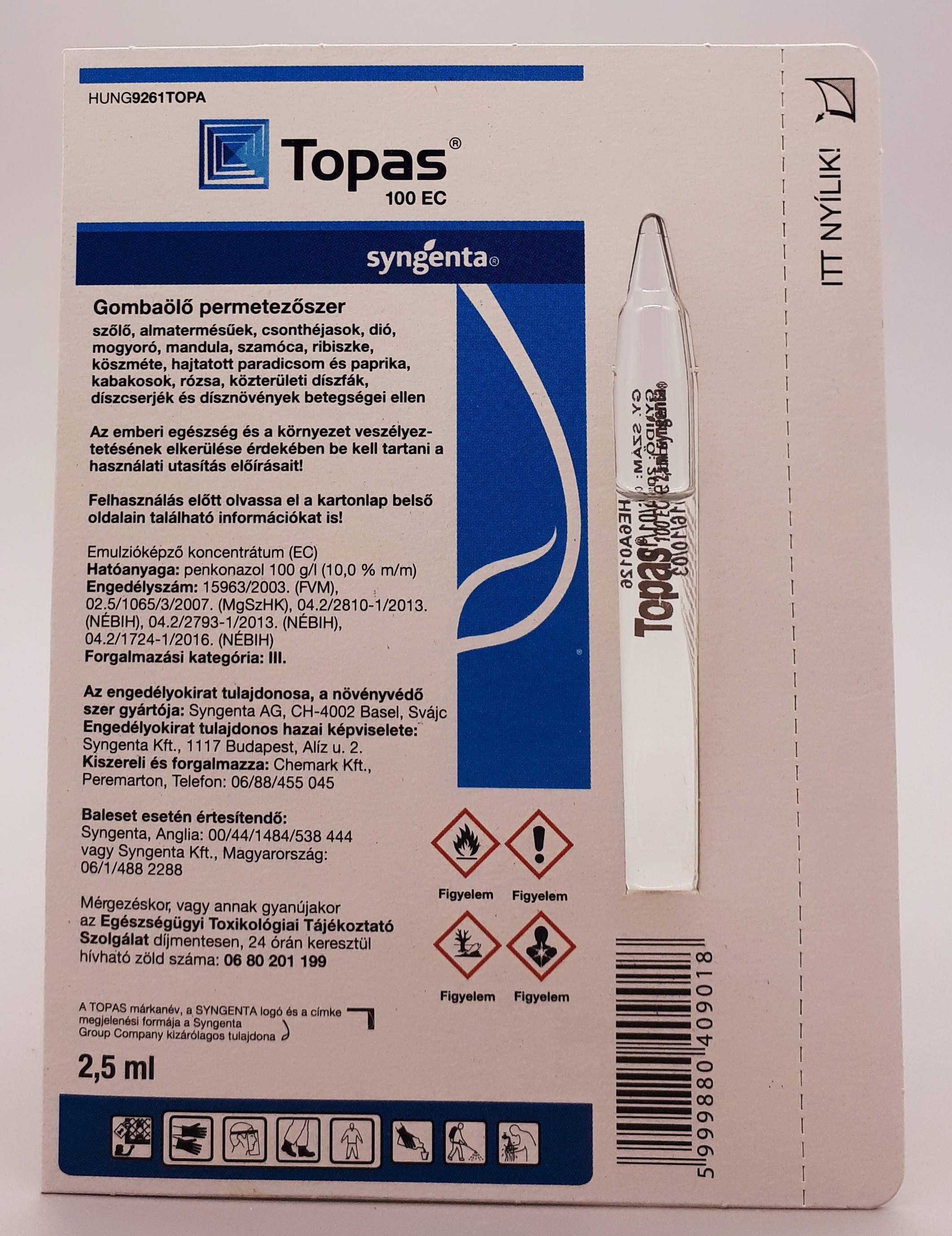 Topas 100 EC 2,5 ml amp.