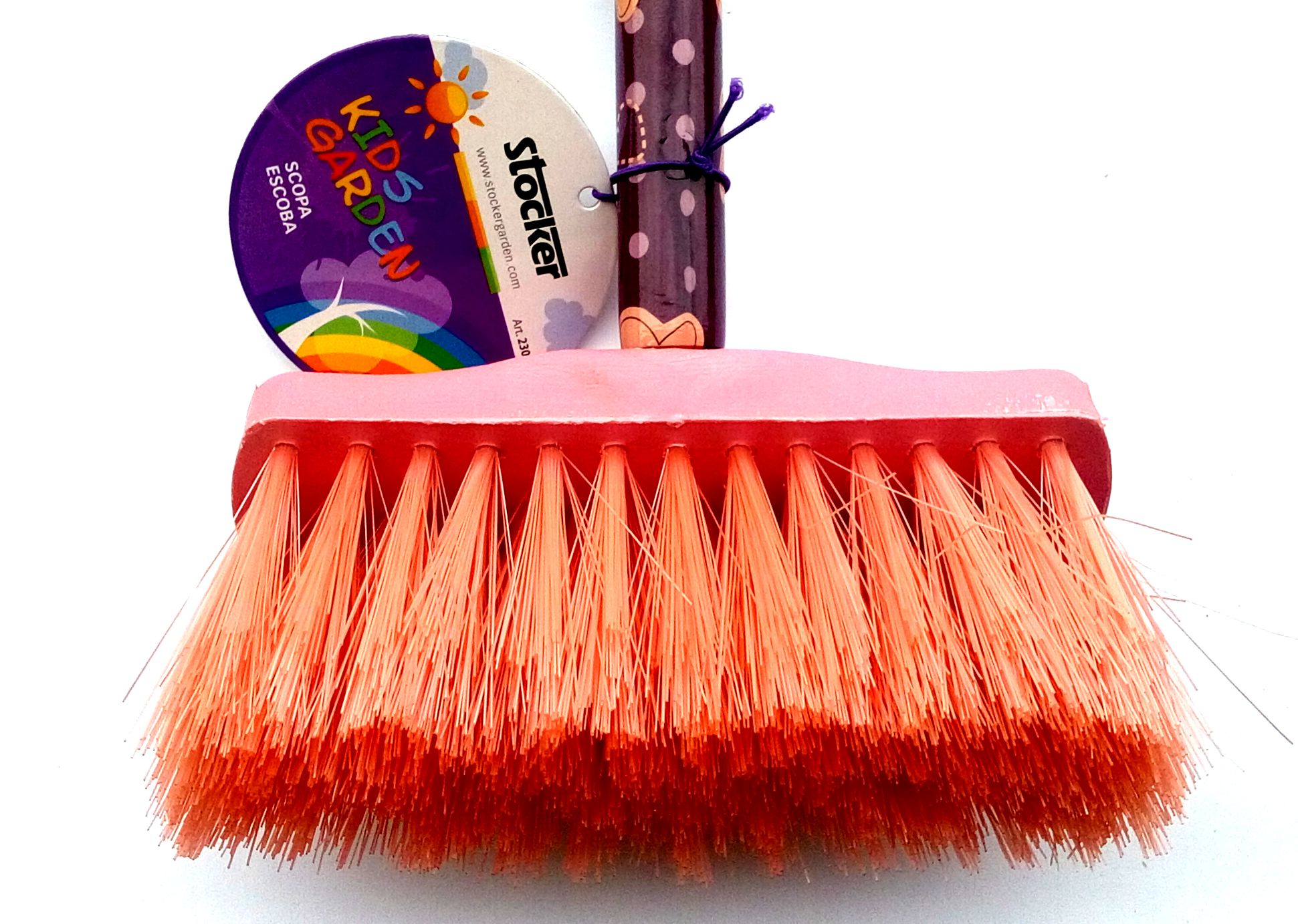 Children's broom pink