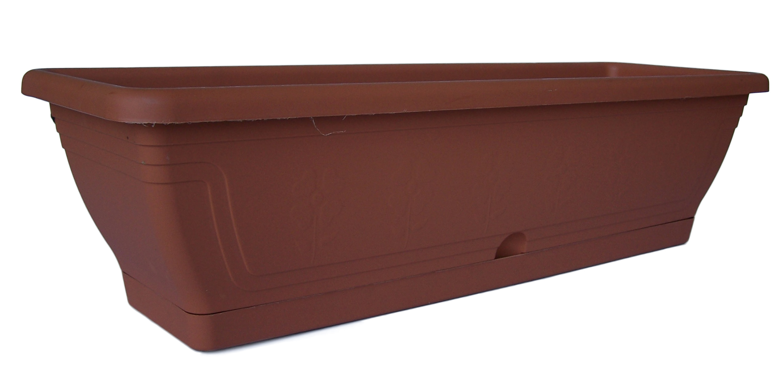 Balcony crate, terracotta 80 cm