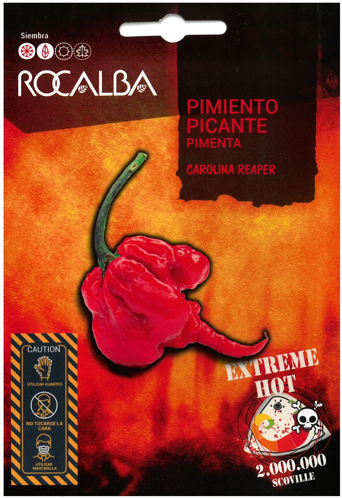 Chili pepper Carolina Reaper Rocalba 8 grains