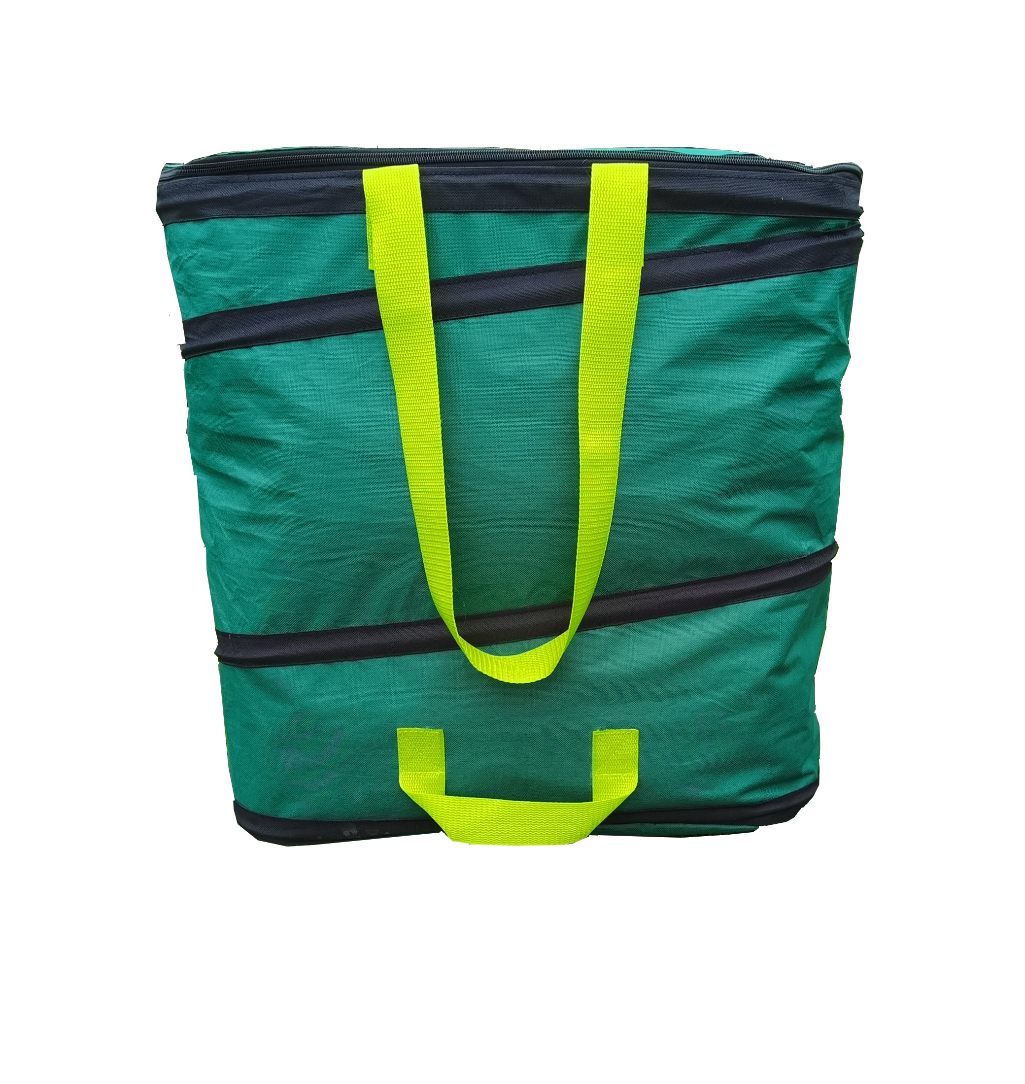 Square pop-up leaf bag POP UP SQUARE green 125 l (50x50x50cm)