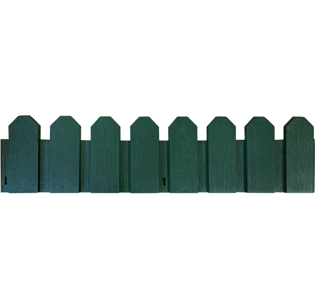 Plastic bed edging, green Sierra border 0,2x0,8 m 4 pcs/pack