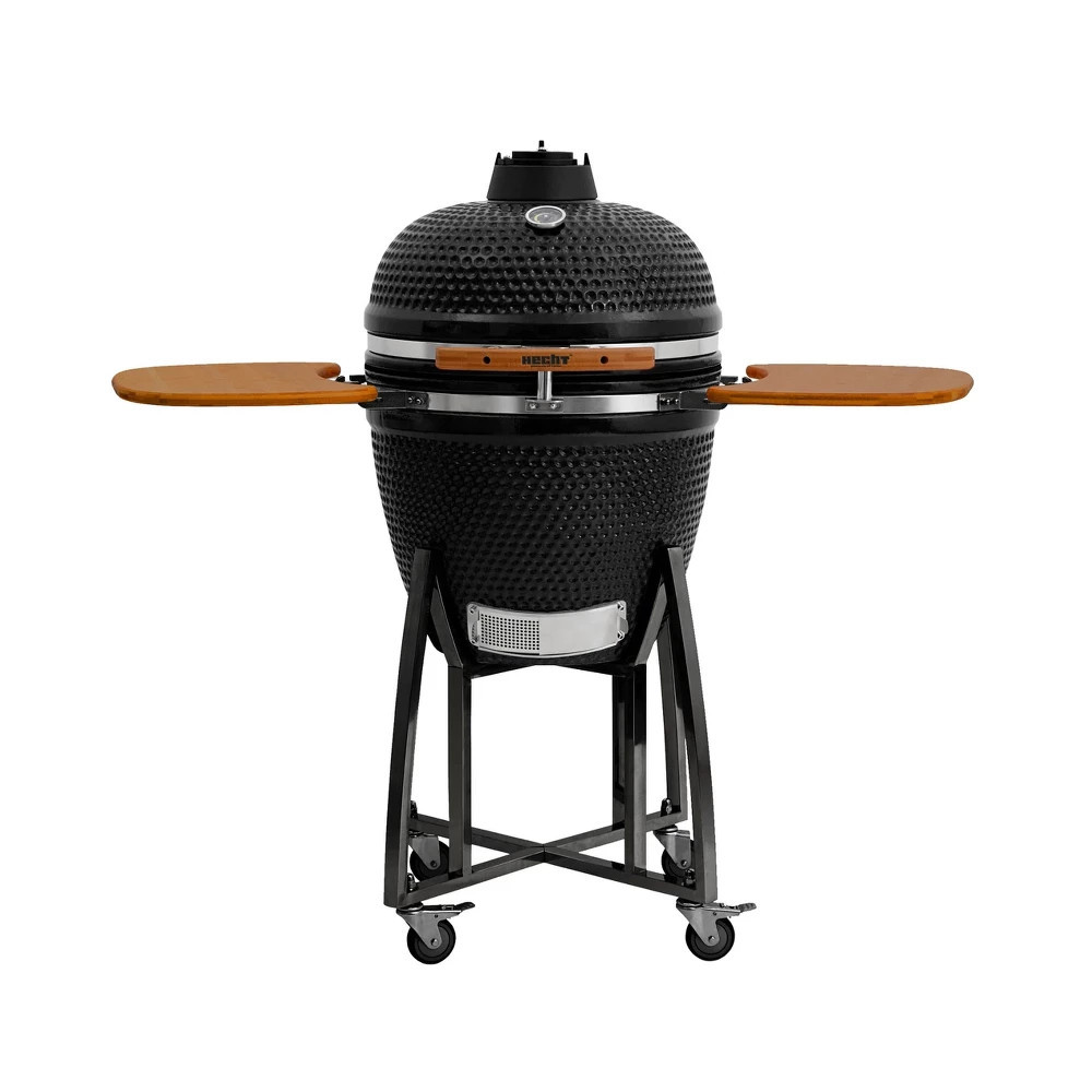 Garden ceramic charcoal grill Ferno Black Hecht