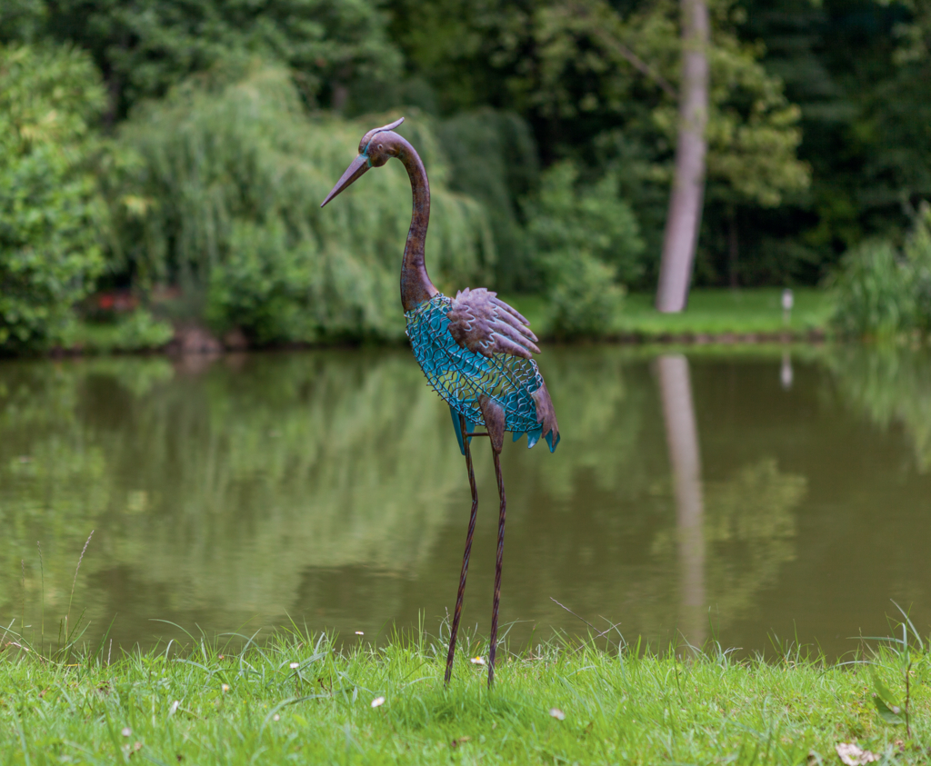 Metal figurine "Heron