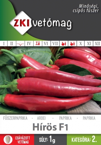 Fűszerpaprika Hírös F1 1g ZKI