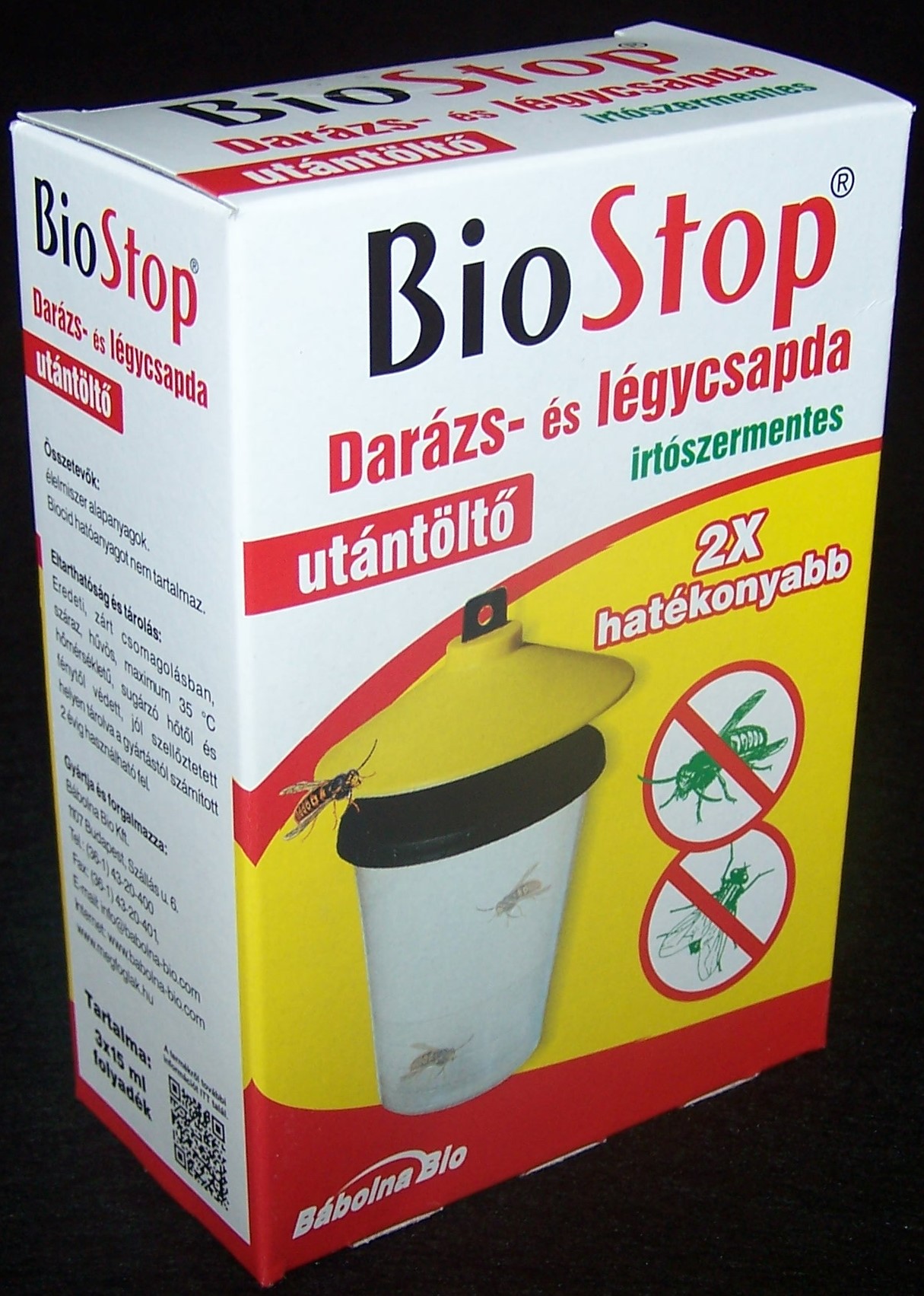 Biostop darázs-légycsapda utántöltő 3 db