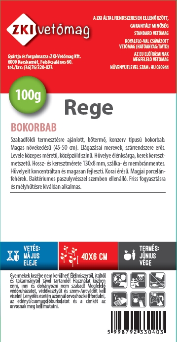 Sárgahüvelyű bokorbab Rege 100g ZKI