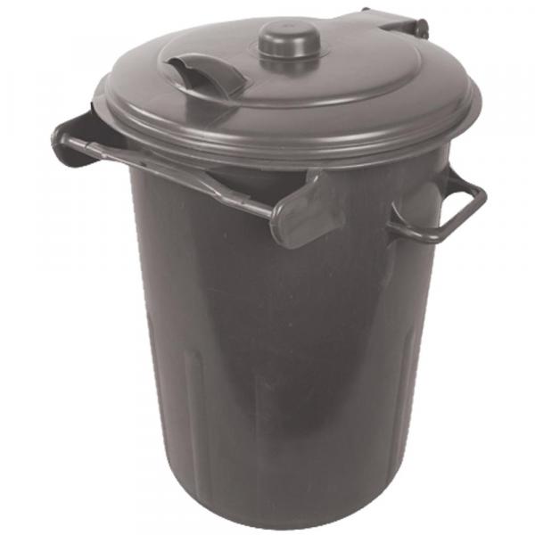 Household dustbin grey 85 l