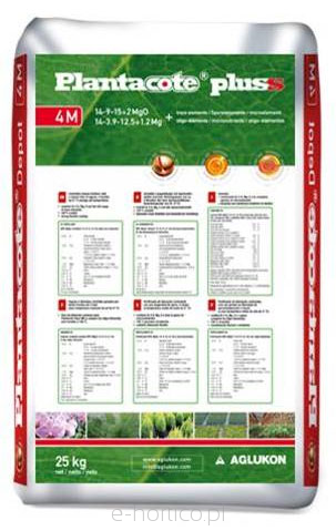 Plantacote Plus 14+09+15+2MgO+TE 4 Month 25 kg