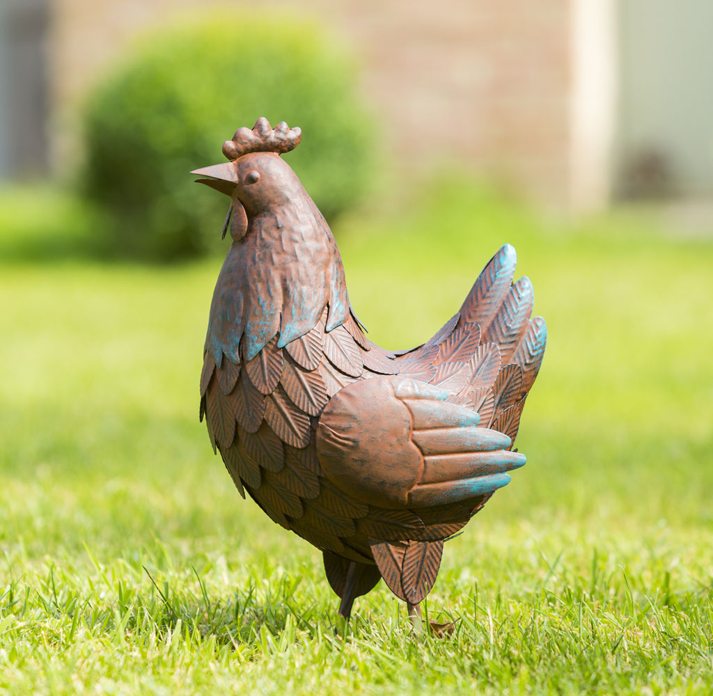 Chicken figurine in metal "Picota