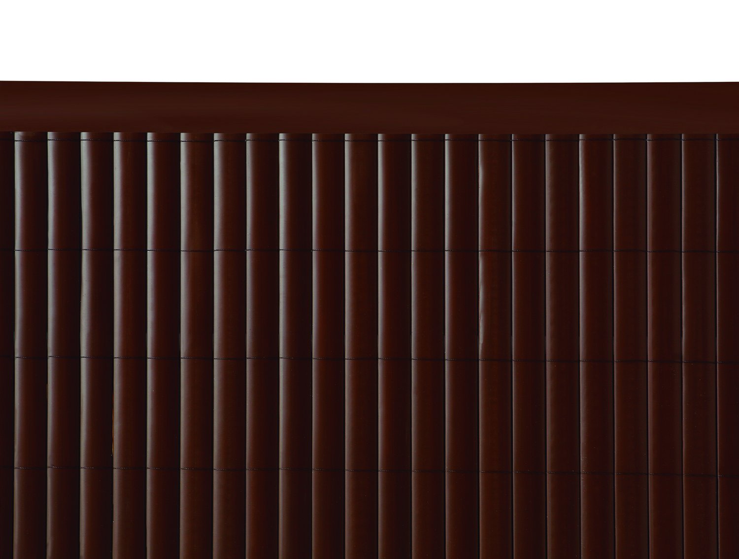 Oval plastic reed Litecane PVC brown 2x3 m