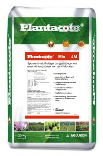 Plantacote Mix 15+10+15+2MgO+TE 4 Month 25 kg