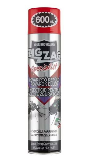 Zig-Zag légy és szúnyogírtó aeroszol levendula illattal 600 ml