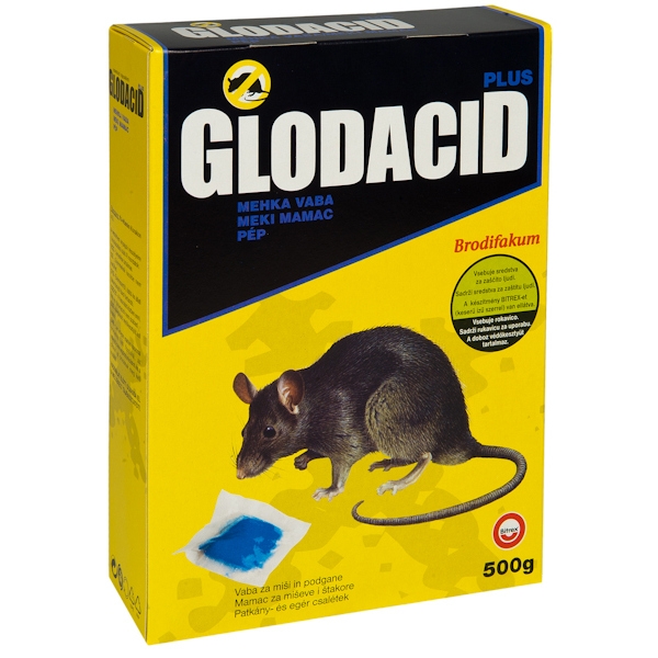 Glodacid rágcsálóírtó pép Plus 0,5 kg