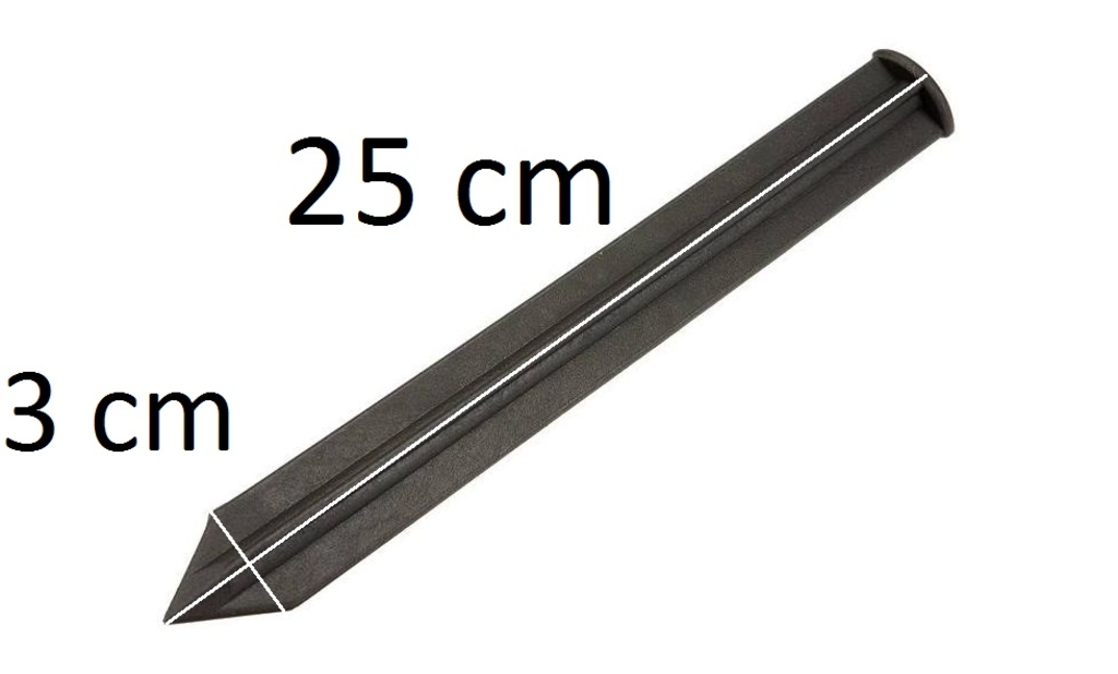 Leszúró tüske Border/Interbord ágyásszegélyekhez Fixing Peg Flexi 25 cm 12 db