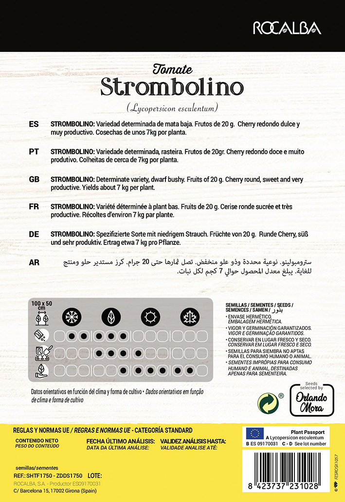 Paradicsom cseresznyeparadicsom Stombolino (Farmer) Rocalba 15 szem