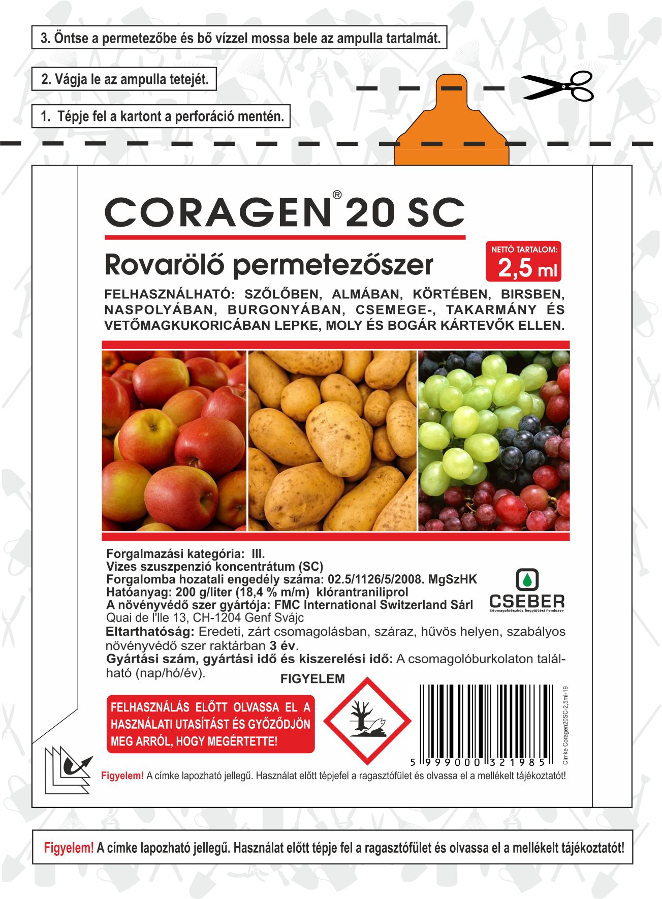 Coragen 20 SC ampullás 2,5 ml