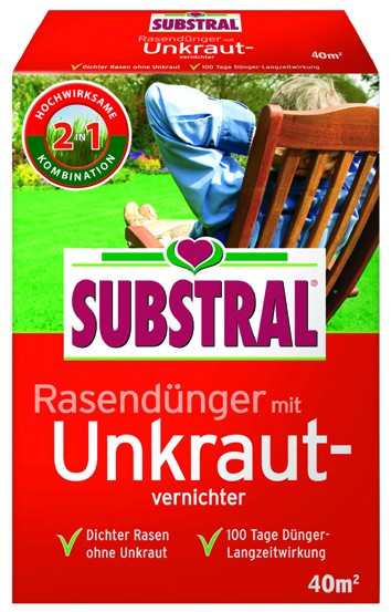 Substral 2in1 lawn fertilizer with herbicide 0,8kg