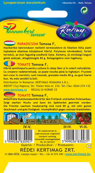 Paradicsom Tomosa F1 20 szem