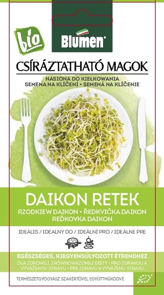 Csíra mag BIO Daikon retek Blumen 30 g