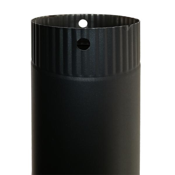 Füstcső fekete 500 mm átmérő: 120 mm