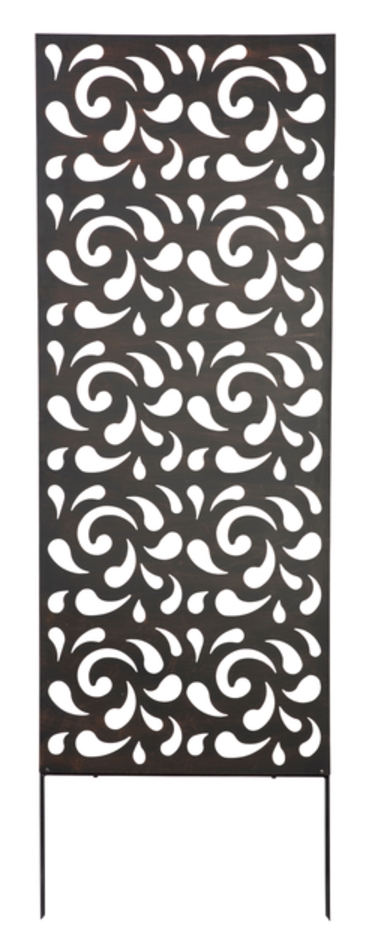 Metal panel with decorative motifs Decoration panel 0,6x1,5 m