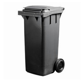 Household bin s.grey 120 l