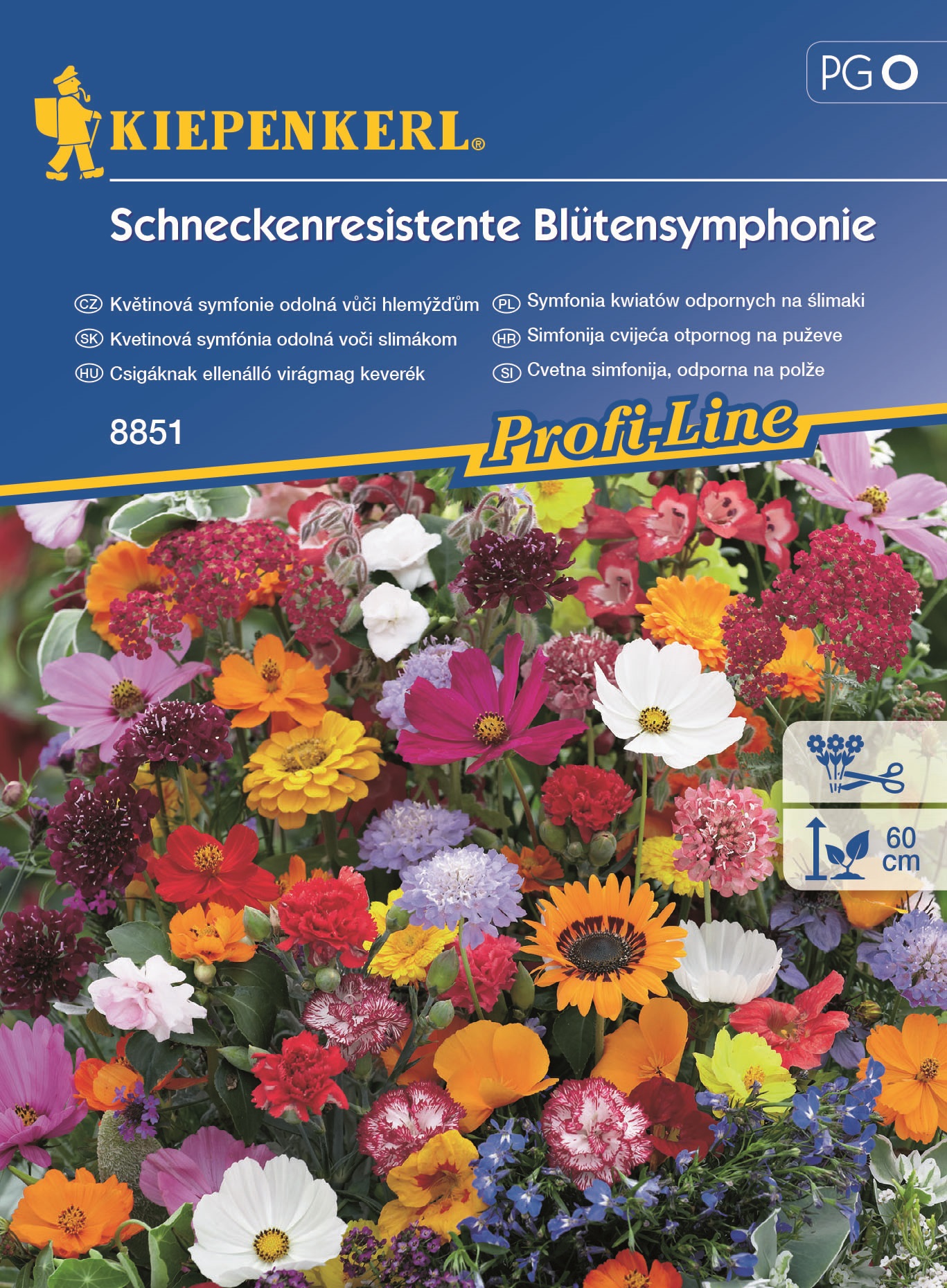 Slug-resistant flower symphony for 2 m2 Kiepenkerl