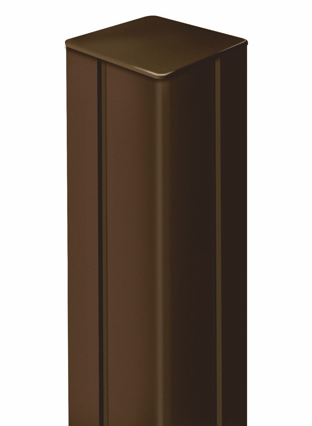 Aluminium post for fixing Mosaic/Privat panels Alupost brown 215 cm