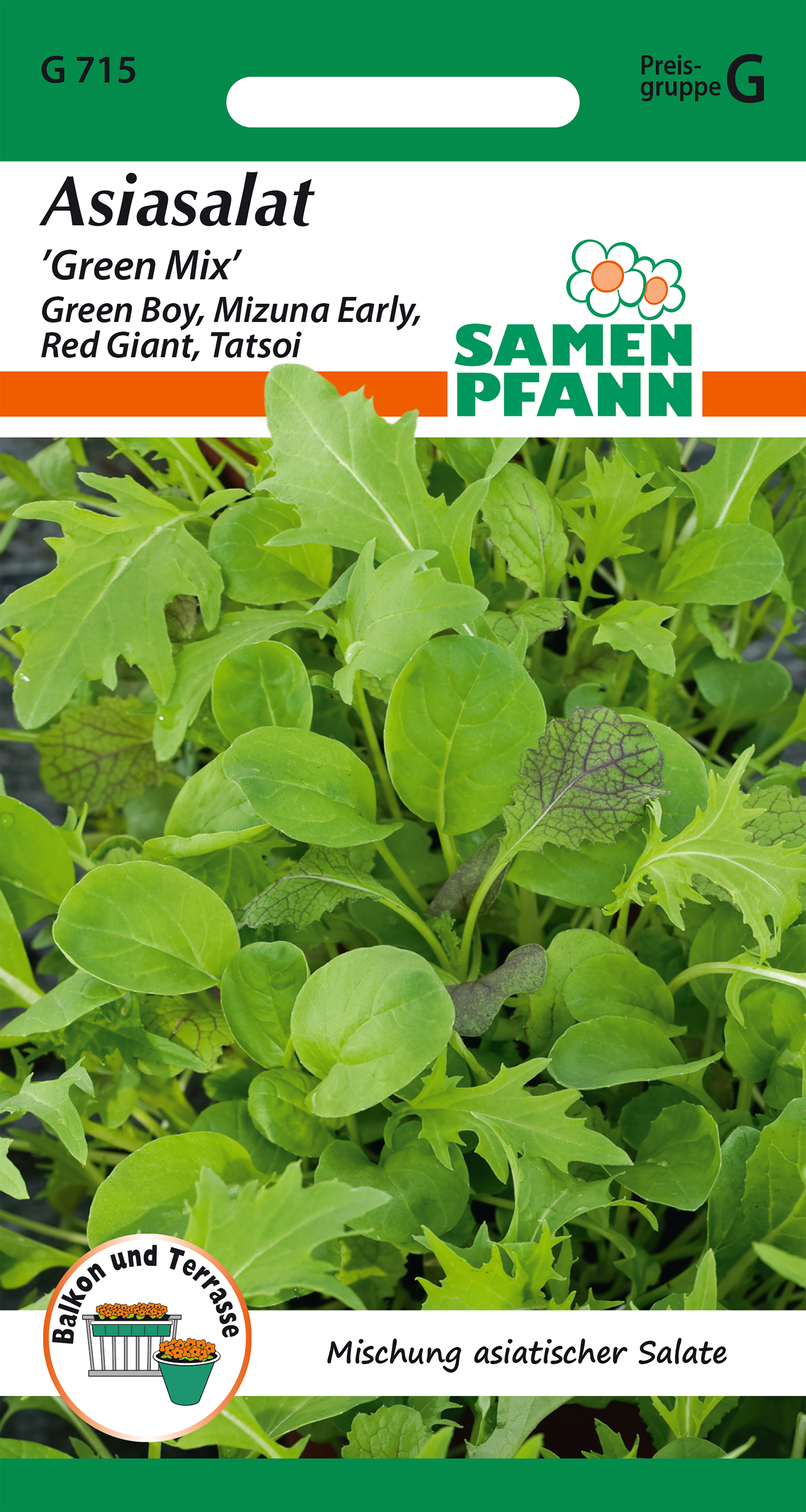 Asian Salad Green Mix approx. 3-4 m2 Seed Pfann