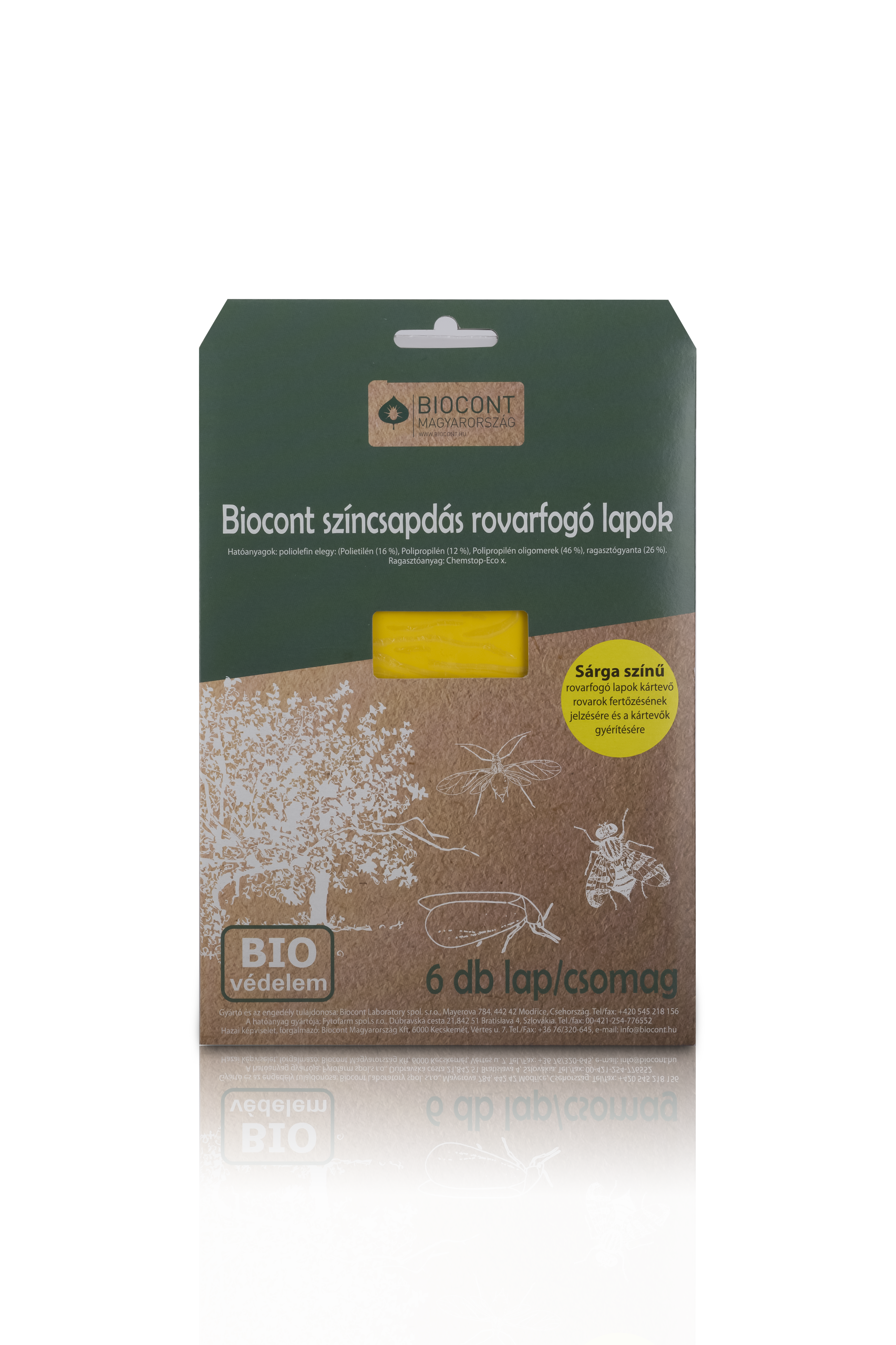 Biocont sárgalap A/4  5 db-os