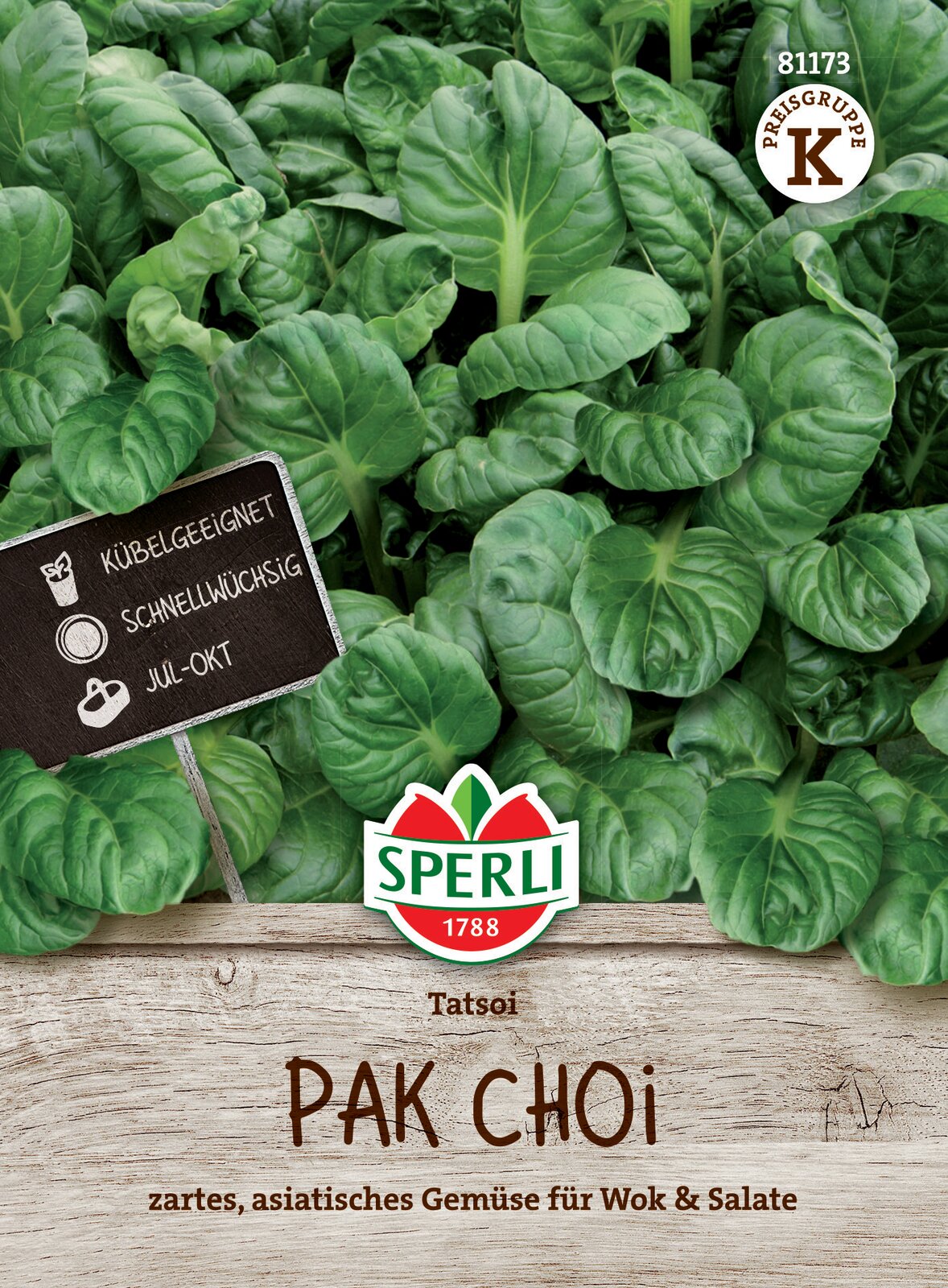 Pak Choi mini Tatsoi 45 grains Sperli