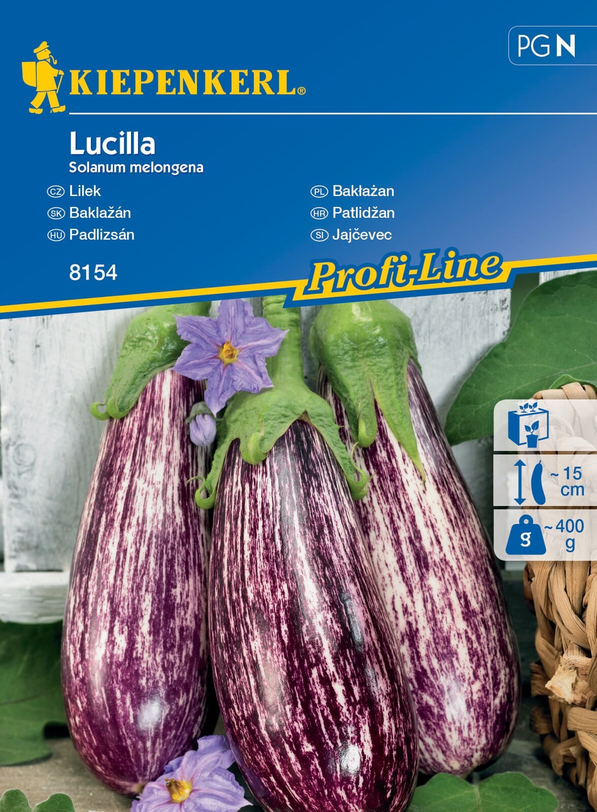 Eggplant Lucilla Kiepenkerl 8 pieces