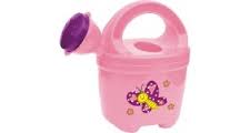 Kids plastic watering can pink